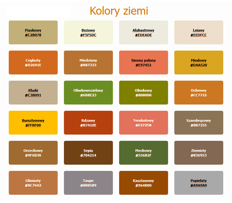 Kolory ziemi