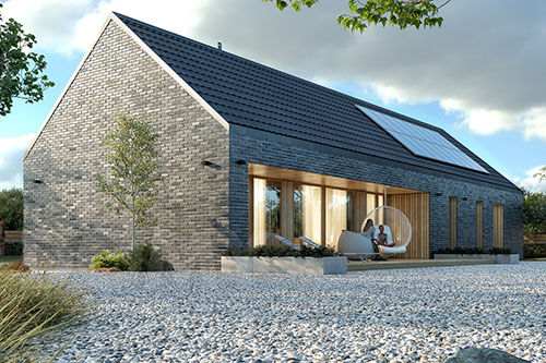 Modny nowoczesny dom