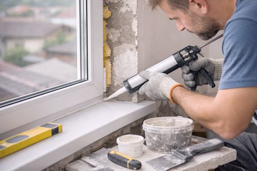 Obróbka okna od wewnątrz